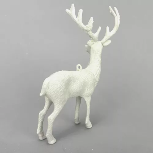 Szarvas csillámos fehér