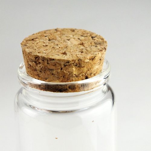 Üvegcse parafadugóval 3,7*9cm 8db/dob