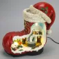   Karácsonyi csizma lak korcsolyázókkal világítós-zenélős 
