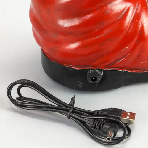 Karácsonyi csizma lak korcsolyázókkal világítós-zenélős 