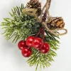 Téli pick- tobozos fenyős bogyós ág