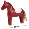 Piros-fehér fa ló 23cm