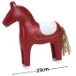 Piros-fehér fa ló 23cm