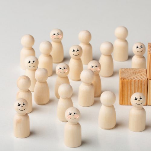 Fagolyó festett arccal - fiú 20mm 10db/cs