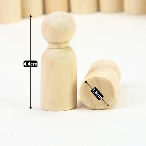 Natúr fabábu fiú 1,6x4,4cm 10db/csomag