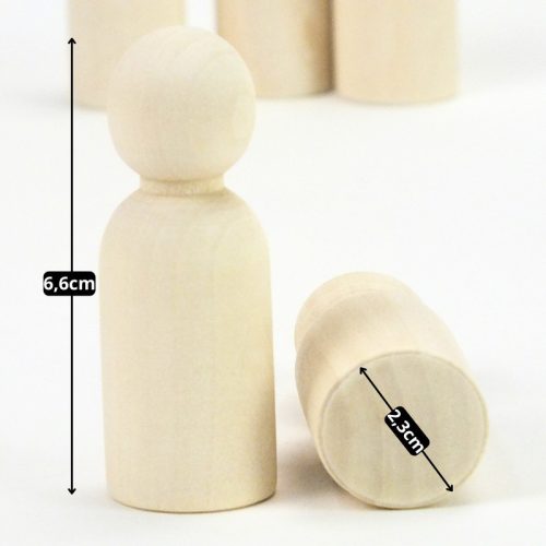 Natúr fabábu fiú 2,3x6,6cm 5db/csomag