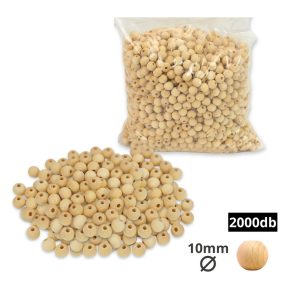 Natúr fagolyó 10mm 2000db/csomag - OKOSÁR!