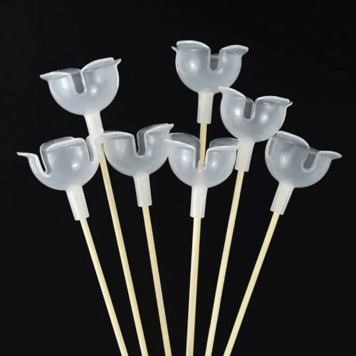 Bonbon tartó félgömb pálcázható opálos 4cm 100db/csomag OKOSÁR!