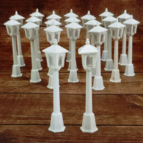 Kandeláber műanyag fehér 20db/cs
