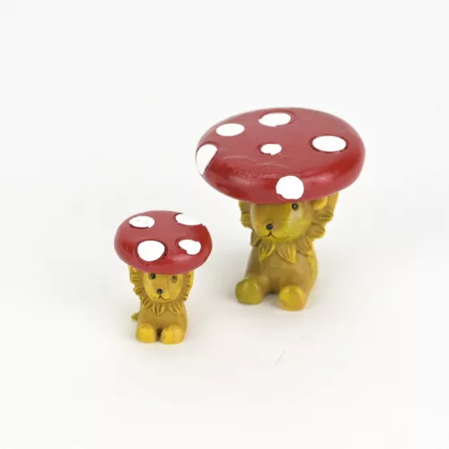 Mini gomba asztalka és szék 2db/cs - piros - KIFUTÓ