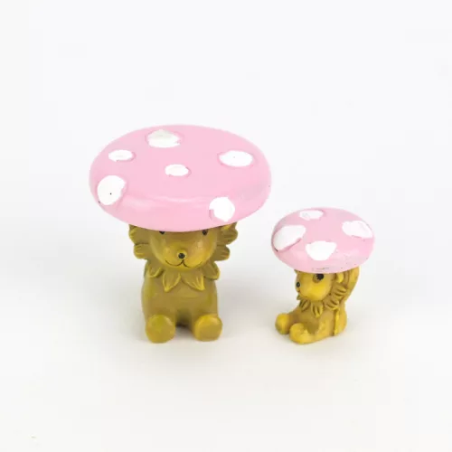 Mini gomba asztalka és szék 2db/cs - rózsaszín - KIFUTÓ