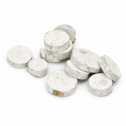 Fehér fakorongok vegyes 1-6cm 0,5kg