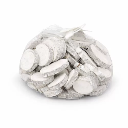 Fehér fakorongok 3-4cm 0,5kg/csomag