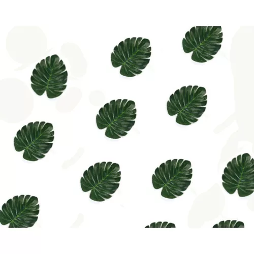 Szár nélküli filodendron levél 12db/csomag