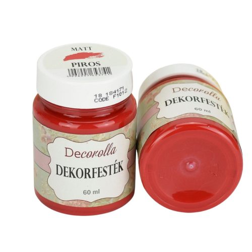 Decorolla matt dekorfesték 60ml piros