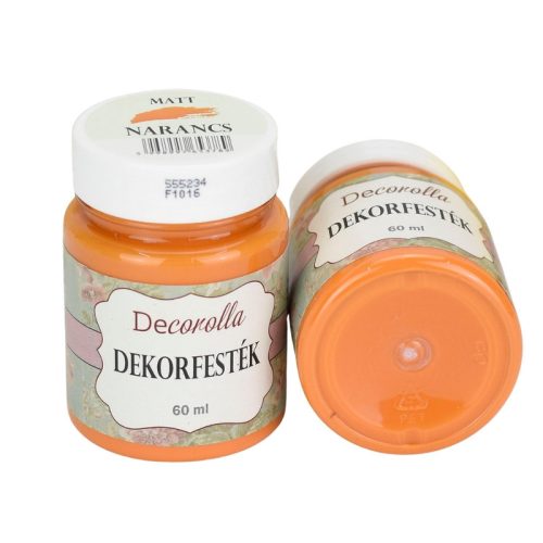 Decorolla matt dekorfesték 60ml narancs