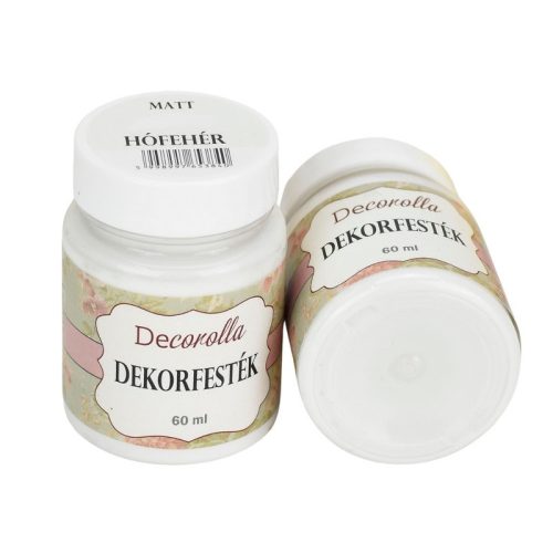 Decorolla matt dekorfesték 60ml hófehér
