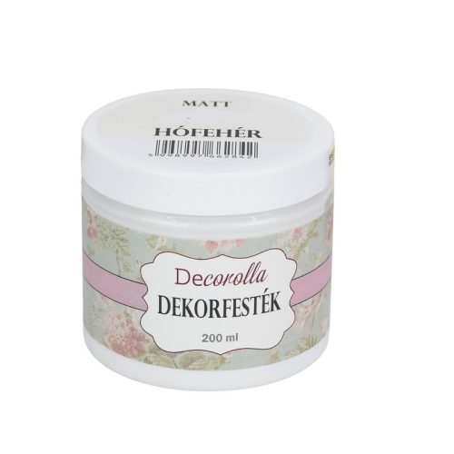Decorolla matt dekorfesték 200ml hófehér