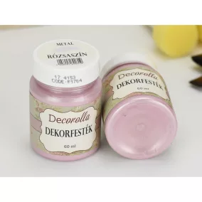 Decorolla metál dekorfesték 60ml  rózsaszín