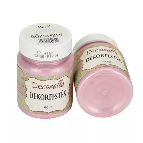 Decorolla metál dekorfesték 60ml  rózsaszín