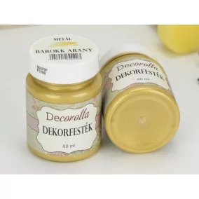 Decorolla metál dekorfesték 60ml  barokkarany