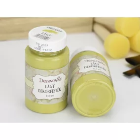 Decorolla lágy dekorfesték 110ml  sárgászöld