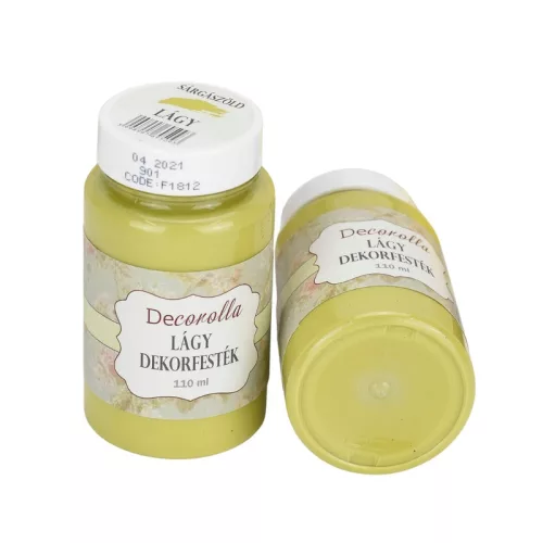 Decorolla lágy dekorfesték 110ml  sárgászöld