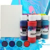 Pouring festék szett 4x60ml, 2db vászon táblával 10x15cm 36/#