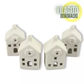 Kifesthető világító házikó 10 cm (4 féle)