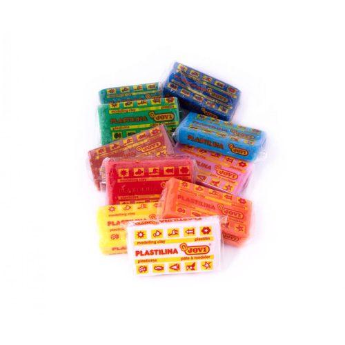 Plastilina tálca gyurma 10x50g válogatott színekben