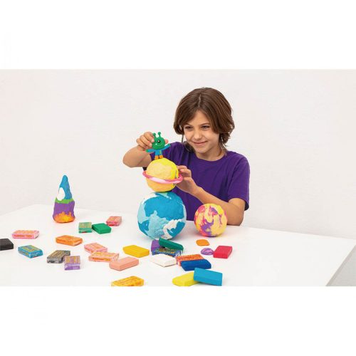 Plastilina tálca gyurma 10x50g válogatott színekben