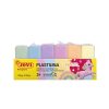 Plastilina tálca gyurma 6x50g válogatott pasztell színekben