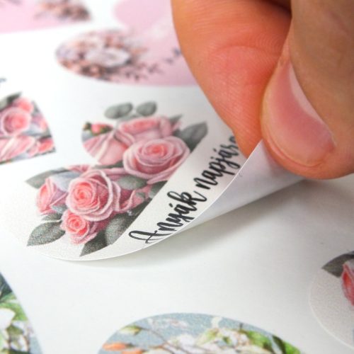 Matrica - anyák napjára szív 3 féle 15db/lap