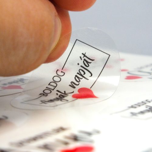 Matrica átlátszó - anyák napi vegyes 24db/lap