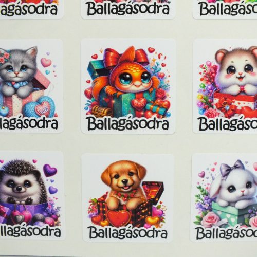 Matrica - ballagási ovis vegyes 15db/lap