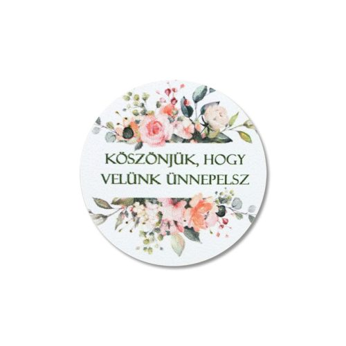 Matrica - köszönjük, hogy velünk... 15db/lap