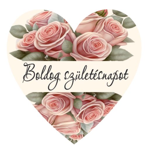 Matrica - Boldog születésnapot 3 forma 15db/lap