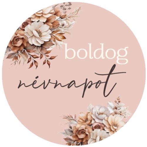 Matrica - Boldog névnapot 3 forma 15db/lap
