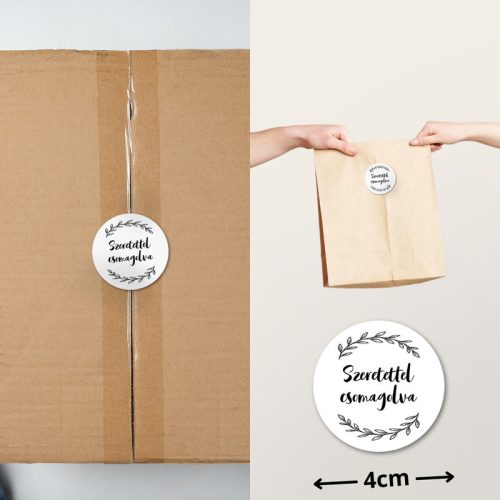 Matrica - Szeretettel csomagolva 15db/lap