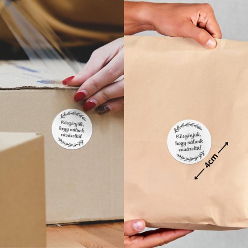 Matrica - Köszönjük, hogy nálunk.. 15db/lap