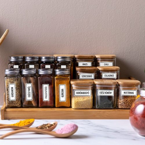 Matrica - Fűszerek 3x1,1cm 56+8db üres/lap