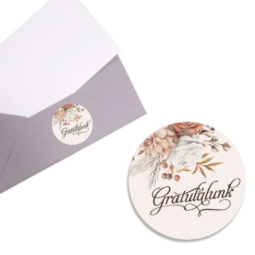 Matrica - Gratulálunk matrica 15db/lap