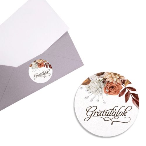 Matrica - Gratulálok matrica 15db/lap