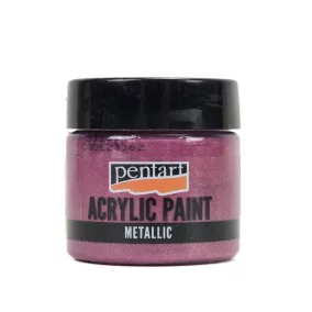 Metál akrilfesték 50ml aranylila