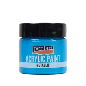 Metál akrilfesték 50ml világoskék