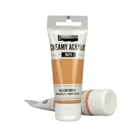 Krémes akrilfesték matt 60 ml mogyoróbarna