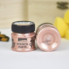 Stencilező paszta gyöngyház 50 ml barack