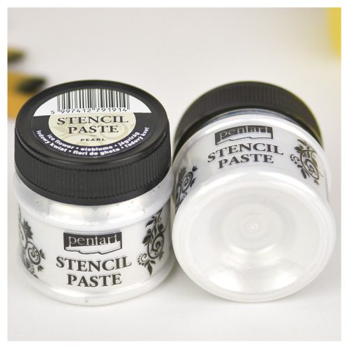 Stencilező paszta gyöngyház 50 ml jégvirág
