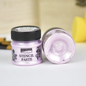 Stencilező paszta gyöngyház 50 ml vattacukor