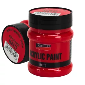 Matt akrilfesték 230ml rúzspiros